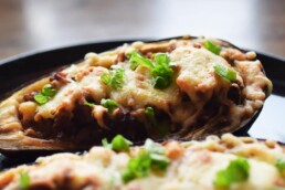 Gefüllte Aubergine