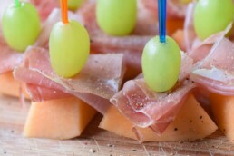 Melone-Schinken-Spieße